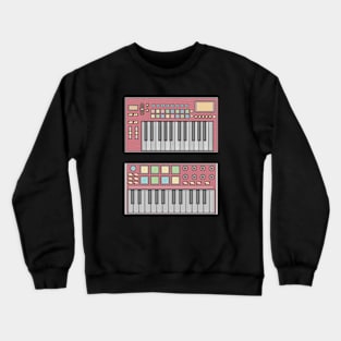 Red Mini Synthesizer Crewneck Sweatshirt